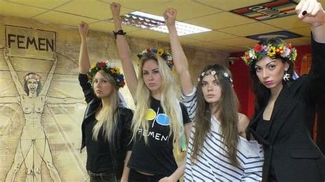 ukraine naked|Ukraines Femen: Topless protests help feminist cause